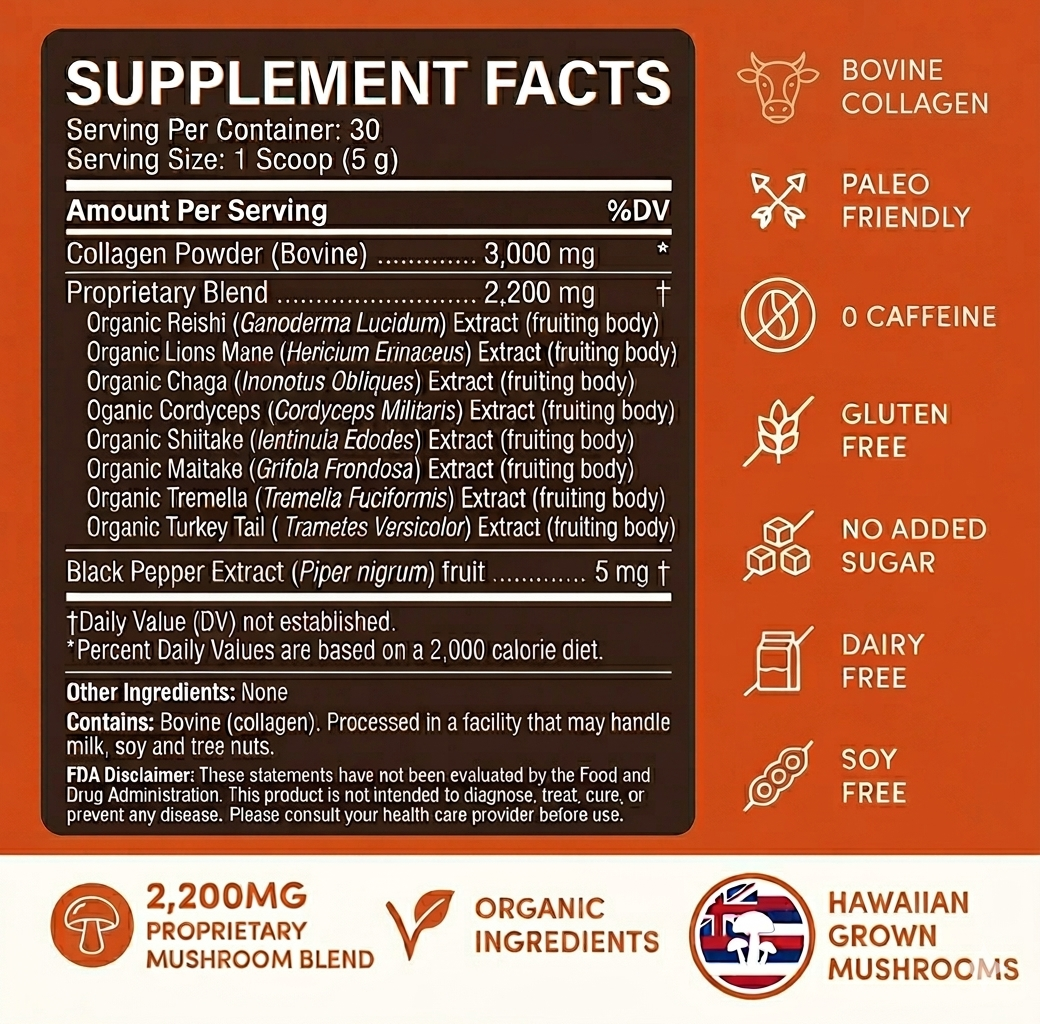 MUSHROOM & COLLAGEN BLEND